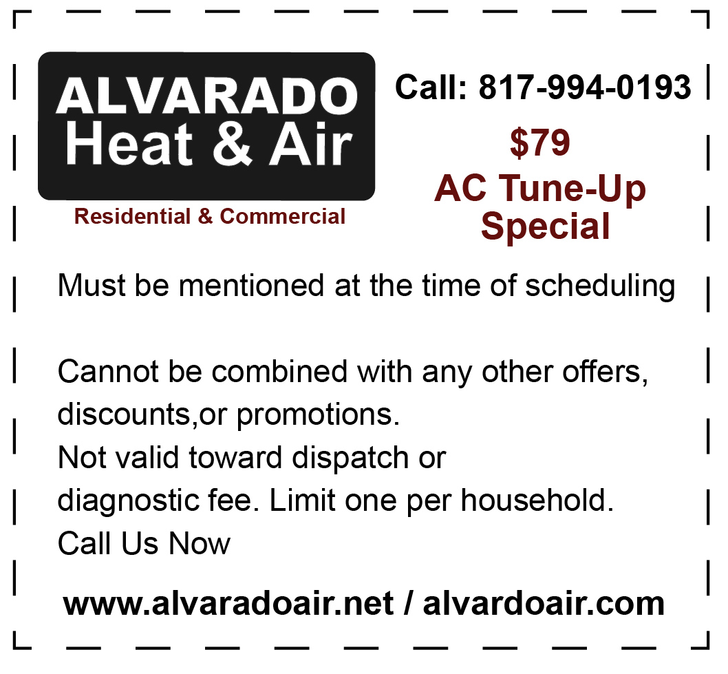 Alvarado Heat & Air / alvaradoair.net / alvaradoair.com / 817-994-0193